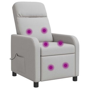 vidaXL Mas&aacute;žn&iacute; polohovac&iacute; křeslo Oblačno &scaron;ed&aacute; Textil