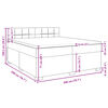 vidaXL Box spring postel s matrac&iacute; čern&aacute; 200x200 cm samet