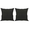 vidaXL 2místná pohovka s polštáři černá 120 cm textil