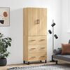 vidaXL Skř&iacute;ň highboard dub sonoma 69,5 x 34 x 180 cm kompozitn&iacute; dřevo