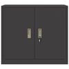 vidaXL &Uacute;ložn&aacute; skř&iacute;ňka Čern&yacute; 80 x 40 x 70 cm Ocel
