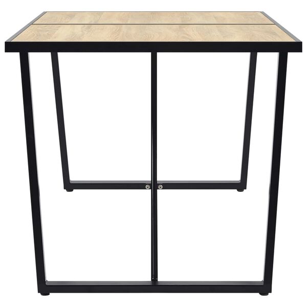 vidaXL Jídelní stůl dubový 160 x 80 x 75 cm MDF