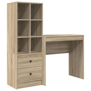 vidaXL Stůl Sonoma dub 125,5 x 40 x 127 cm 2 ks