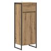 vidaXL Koupelnov&aacute; skř&iacute;ň Dub artisan 40 x 30 x 100 cm Kompozitn&iacute; dřevo