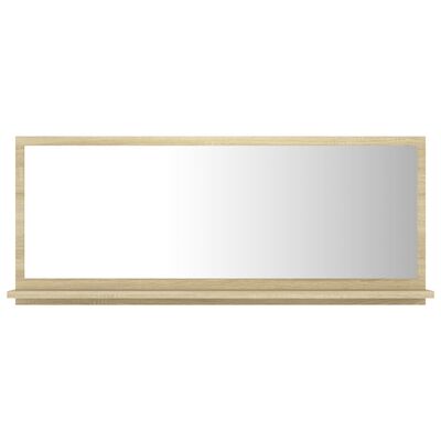 vidaXL Koupelnové zrcadlo dub sonoma 90 x 10,5 x 37 cm dřevotříska