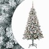 vidaXL Uměl&yacute; v&aacute;nočn&iacute; stromek s baňkami 120 cm 150 LED Tepl&aacute; b&iacute;l&aacute;