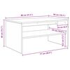 vidaXL Konferenčn&iacute; stolek B&iacute;l&aacute; 80 x 50 x 40 cm kompozitn&iacute; dřevo