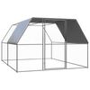 vidaXL Venkovn&iacute; klec pro kuřata 3 x 4 x 2 m pozinkovan&aacute; ocel