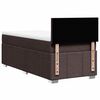 vidaXL Box spring postel s matrac&iacute; tmavě hněd&aacute; 90x200 cm textil