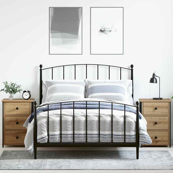 vidaXL Nočn&iacute; skř&iacute;ňka se z&aacute;suvkou 2 pcs Hněd&aacute; 40 x 36 x 60 cm