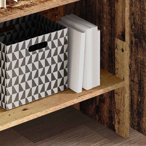 vidaXL Knihovna Star&eacute; dřevo 60 x 35 x 180 cm kompozitn&iacute; dřevo