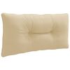 vidaXL Z&aacute;dov&yacute; polstr PUTTEN 100% polyester B&eacute;žov&aacute; 70 x 40 x 10 cm