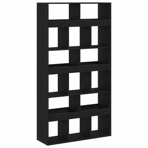 vidaXL Knihovna 15 &uacute;rovn&iacute; 100 x 33 x 187,5 cm Čern&yacute; dub