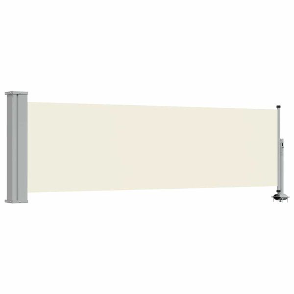 vidaXL Zatahovac&iacute; bočn&iacute; mark&yacute;za / z&aacute;stěna na terasu 80x300 cm kr&eacute;mov&aacute;