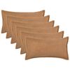 vidaXL Povlak na pol&scaron;t&aacute;ř 6 pcs HOUTEN B&eacute;žov&aacute; 40 x 70 cm Boucl&eacute;