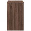 vidaXL Toaletní stolek se zrcadlem hnědý dub 73 x 46,5 x 120 cm