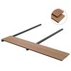 vidaXL Podlahov&aacute; deska 4 pcs Teak Dřevoplast