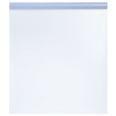 vidaXL Okenní fólie statická matná průhledná šedá 45 x 1 000 cm PVC