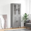 vidaXL Skř&iacute;ň highboard &scaron;ed&aacute; sonoma 69,5 x 34 x 180 cm kompozitn&iacute; dřevo