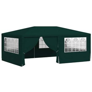 vidaXL Profesion&aacute;ln&iacute; party stan s bočnicemi 4 x 6 m zelen&yacute; 90 g/m&sup2;