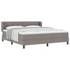 vidaXL Postel s boxspringem s čelo Taupe 180 x 200 cm textil