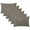 vidaXL Povlak na pol&scaron;t&aacute;ř 6 pcs HEERLEN Světle &scaron;ed&aacute; 40 x 60 cm Samet