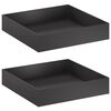 vidaXL Zahradn&iacute; pěstebn&iacute;k 2 ks Čern&aacute; 80 x 80 x 20 cm