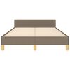 vidaXL R&aacute;m postele bez matrace taupe 120 x 200 cm textil