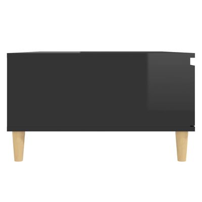 vidaXL Konferenční stolek černý vysoký lesk 90x60x35 cm dřevotříska