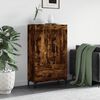 vidaXL Skř&iacute;ň highboard kouřov&yacute; dub 69,5 x 31 x 115 cm kompozitn&iacute; dřevo