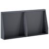 vidaXL Opěrn&aacute; zeď 2 ks 40 x 12 x 50 cm Ocel Antracitov&aacute;