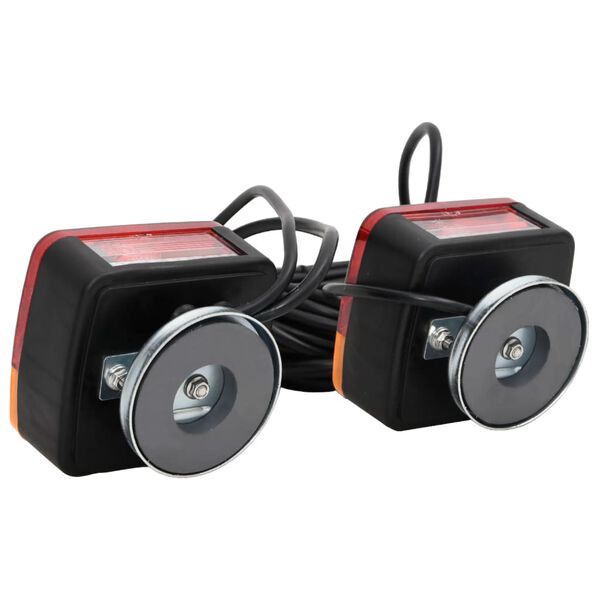 vidaXL Světla na př&iacute;věs 2ks červen&aacute; 10,5x7,5x10cm 12V klasick&eacute; ž&aacute;rovky