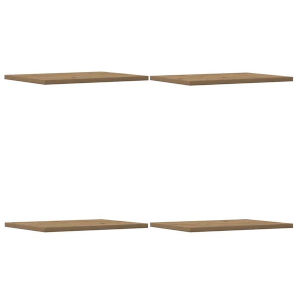 vidaXL Př&iacute;davn&eacute; police 4 ks dub artisan 40x30x1,5 cm kompozitn&iacute; dřevo