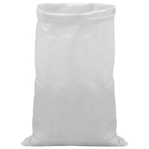vidaXL Tkan&eacute; pytle 10 ks B&iacute;l&aacute; 60 x 110 cm PP