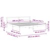 vidaXL R&aacute;m postele s čelo B&iacute;l&aacute; 200 x 200 cm Masivn&iacute; borov&eacute; dřevo