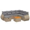 vidaXL Patio Sofa Set Směs b&eacute;žov&eacute; a světle &scaron;ed&eacute;