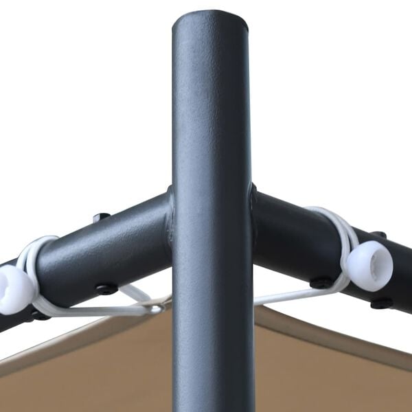 vidaXL Altán se šikmou střechou 300x300x257 cm béžový 180 g/m²