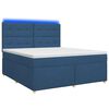 vidaXL Postel boxspring s matrac&iacute; s čelo Modr&aacute; 140 x 190 cm Textil