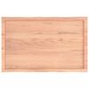 vidaXL Stolní deska hnědá 100x60x(2-6)cm ošetřený dřevo živá hrana