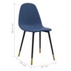 vidaXL J&iacute;deln&iacute; židle 2 ks modr&eacute; textil