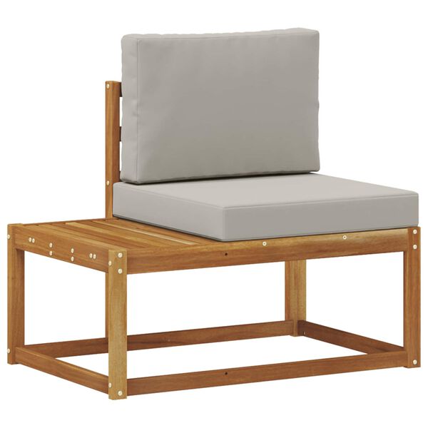 vidaXL Venkovn&iacute; koncov&aacute; pohovka 2 Kus Př&iacute;rodn&iacute; a světle &scaron;ed&aacute;