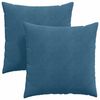 vidaXL Pohovkov&eacute; pol&scaron;t&aacute;ře 2 pcs Modr&aacute; 60 x 60 cm Žebrovan&aacute; l&aacute;tka