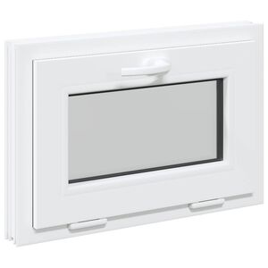 vidaXL Okeno do suter&eacute;nu RISOR 60 x 40 cm PVC a sklo B&iacute;l&aacute;