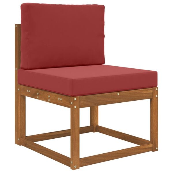 vidaXL Venkovn&iacute; pol&scaron;t&aacute;ř na pohovku 2 pcs v&iacute;nov&aacute; červen&aacute; Polyester