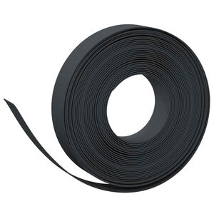 vidaXL Okraje do zahrady 25 m 10 cm PE Čern&aacute;