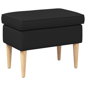vidaXL Stolička na Nohy Čern&aacute; 55 x 35 x 41 cm