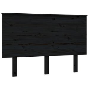 vidaXL Čelo postele čern&eacute; 124 x 6 x 82,5 cm masivn&iacute; borovice