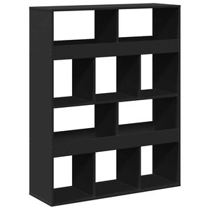 vidaXL Dělic&iacute; stěna čern&aacute; 100 x 33 x 125,5 cm kompozitn&iacute; dřevo