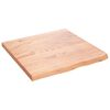 vidaXL Koupelnov&aacute; deska hněd&aacute; 60x60x(2-4) cm o&scaron;etřen&yacute; masivn&iacute; dřevo