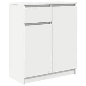 vidaXL Př&iacute;born&iacute;k se z&aacute;suvkou b&iacute;l&yacute; 71x35x84 cm kompozitn&iacute; dřevo